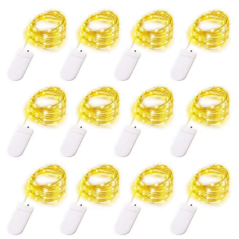 שרשרת fairy lights באטריות 12 חוטים