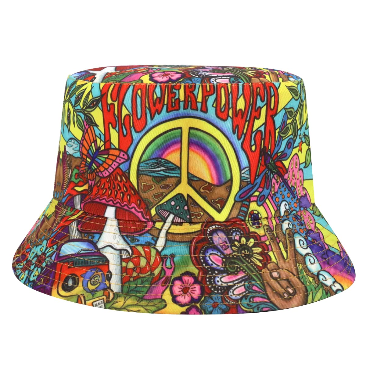כובע פטריות Flower Power